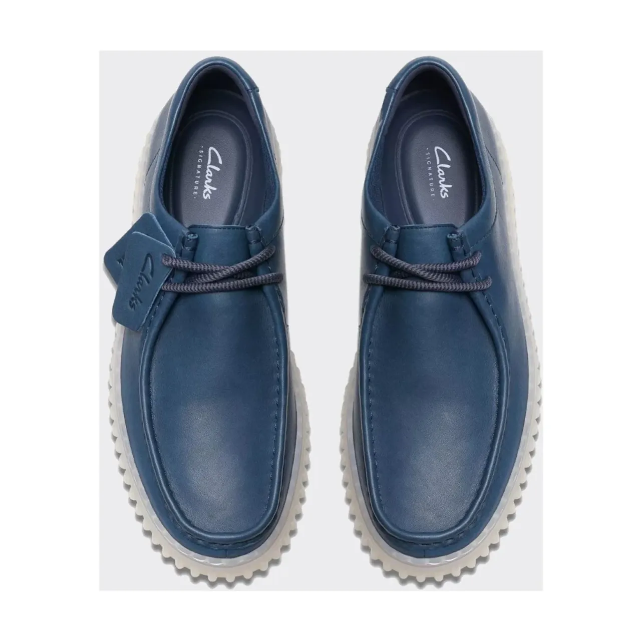 Clarks , Blue Torhill Lo Sneakers ,Blue male, Sizes: