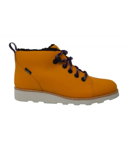 Clarks Childrens Unisex Tor Hiker Kids Orange Boots Leather