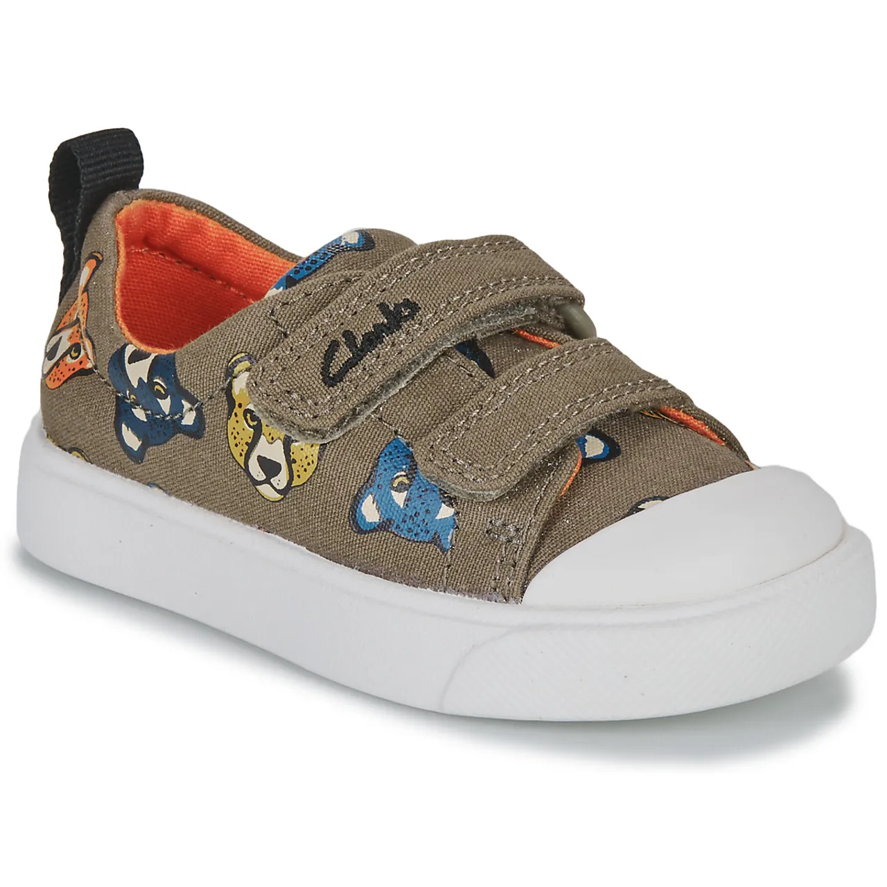 Clarks  CITY BRIGHT T  boys's Children's Shoes (Trainers) in Kaki