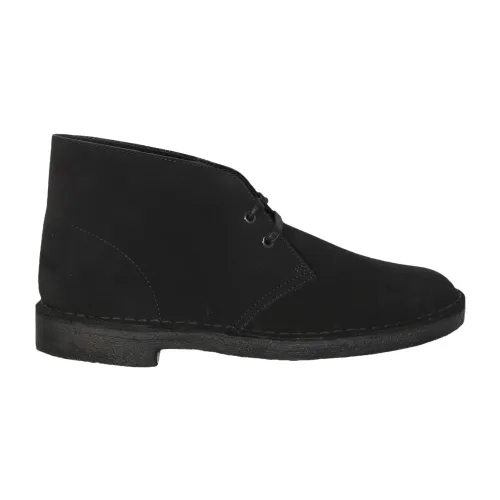 Clarks , Clark Desert suede boot perfect choice for a daily casual look ,Black male, Sizes: