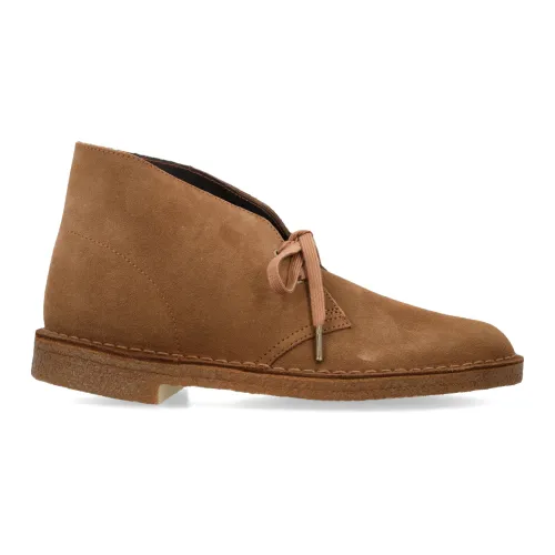 Clarks , Closed Suede Desert Boot ,Beige male, Sizes: