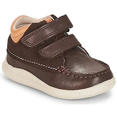 Clarks  Cloud Tuktu  boys's Children's Shoes (High-top Trainers) in Brown