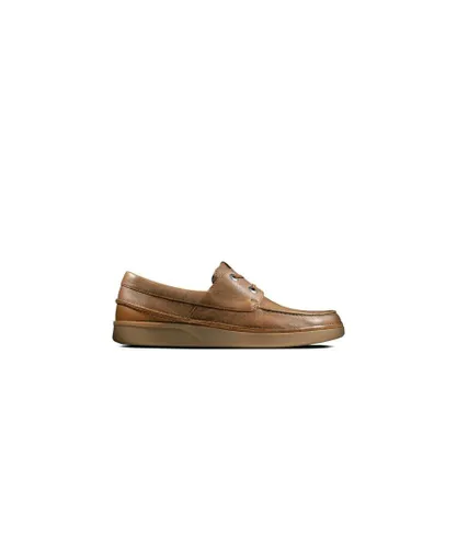 Clarks Oakland Sun Mens Brown Shoes - Tan Leather