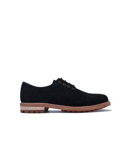 Clarks Originals Foxwell Hall Black Suede Leather Lace Up Oxford Shoes - Mens