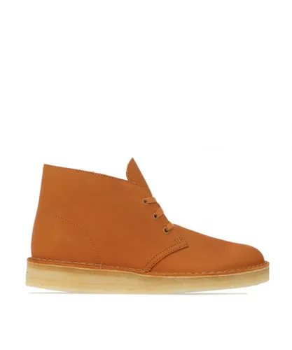Clarks Originals Mens Desert Boots in Tan Leather (archived)