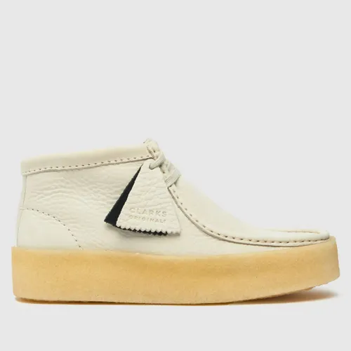 Clarks Originals Wallabee Cup Boots In White