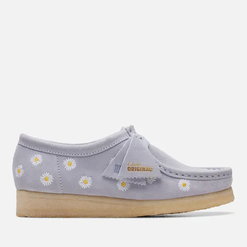Clarks Originals Women's Embroidered Suede Wallabee Shoes - UK