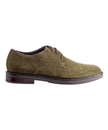 Clarks Paulson Plain Mens Green Shoes Leather (archived)