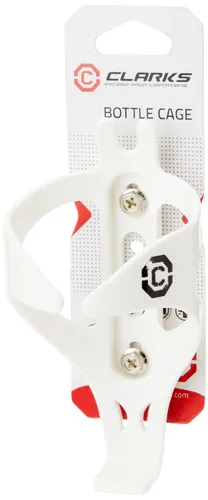 Clarks Polycarbonate Bottle Cage W/ Bolts - White