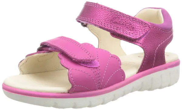 Clarks Roam Wing Kid Leather Sandals In Pink Standard Fit