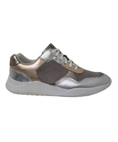 Clarks Sift Womens Rose Trainers - Gold