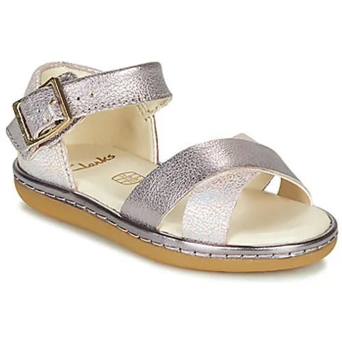 Clarks  SKYLARK PURE T  girls's Children's Sandals in Silver