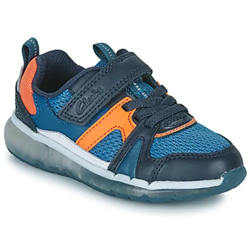 Clarks  Spark Flash K  boys's Children's Shoes (Trainers) in Blue