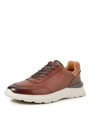 Clarks Sprint Lite Lace Leather Shoes In Tan Standard Fit