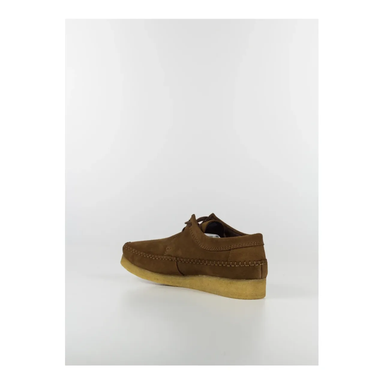Clarks , Suede Leather Laced Shoes ,Brown male, Sizes:
