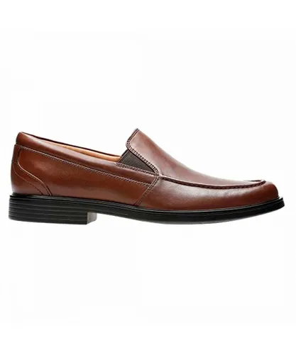 Clarks Un Aldric Mens Brown Shoes Nubuck Leather
