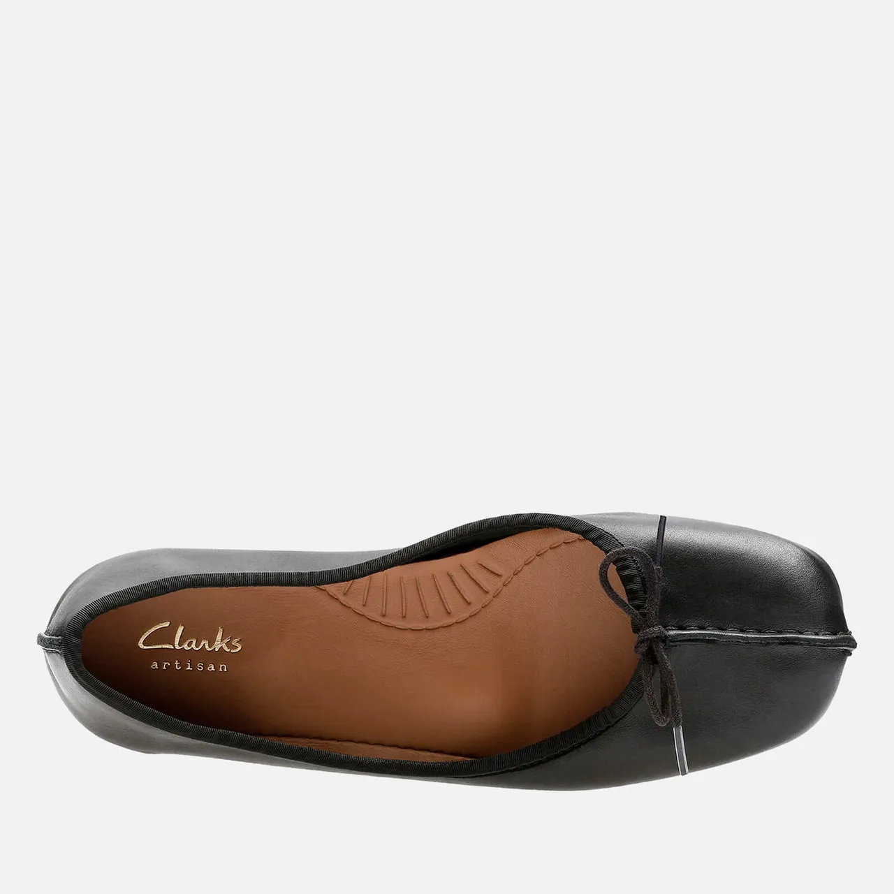 Clarks Women's Freckle Ice Leather Ballet Flats - UK