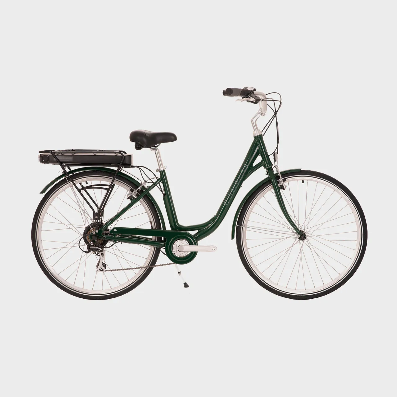 Classic Electric Town Bike, Green