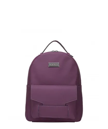 Claudia Canova Womens Adela Matte Backpack - Purple - One Size