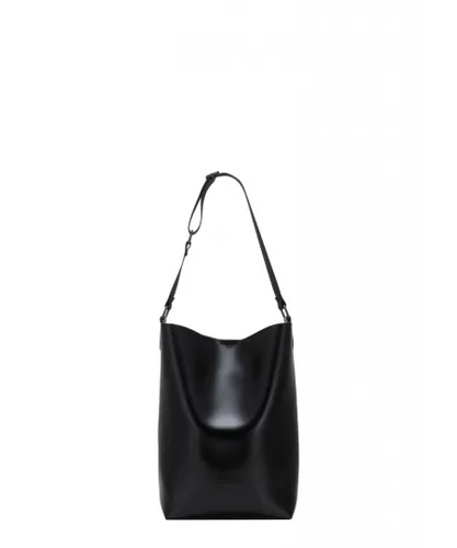 Claudia Canova Womens Leigh Large Bucket Shoulder Bag - Black Pu - One Size
