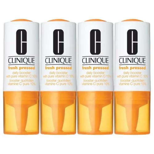 Clinique Fresh Pressed Daily Booster with Pure Vitamin C 10%, 4 x 8.5ml - Unisex - Size: 40ml