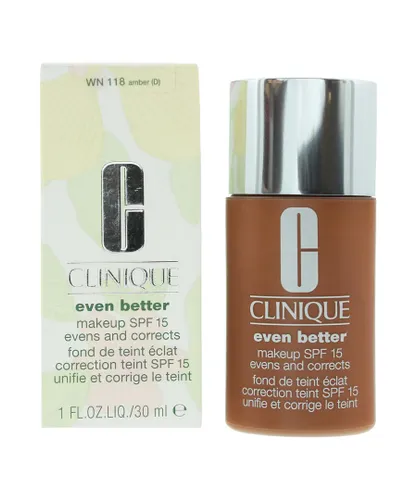 Clinique Womens Even Better Evens & Corrects WN 118 Amber (D) Foundation Spf 15 30ml - One Size