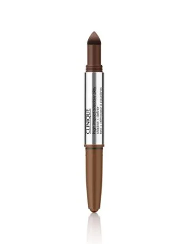 Clinique Womens High Impact Shadow Play™ Eyeshadow + Definer 4ml - Cocoa, Cocoa,Charcoal,Red,Burgundy,Pink,Bronze