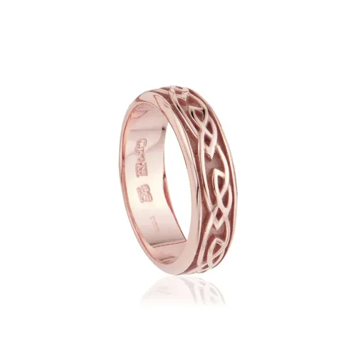Clogau Annwyl 9ct Rose Gold Celtic Ring - M