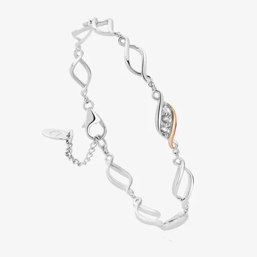 Clogau Past Present Future Silver Multilink Bracelet 3SPPF0651