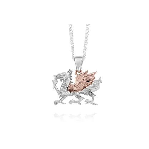Clogau Welsh Dragon Sterling Silver Pendant - Sterling Silver