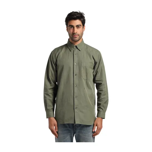 Closed , Basic Shirt with Pocket ,Green male, Sizes: