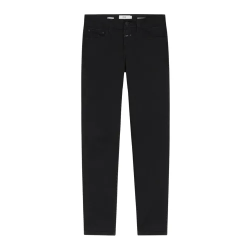 Closed , Black Jeans with Zipper and Button ,Black female, Sizes: