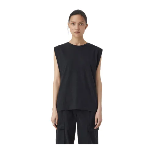 Closed , Black Sleeveless Regular Fit T-Shirt ,Black female, Sizes: