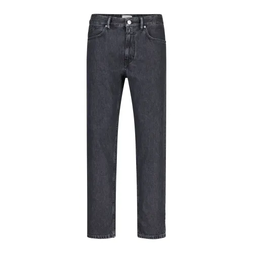 Closed , Classic Denim Straight Jeans for Men ,Black male, Sizes: