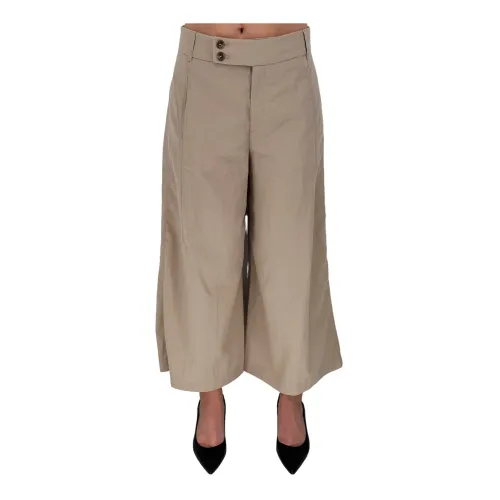 Closed , Comfortable Beige Flare Pants ,Beige female, Sizes: