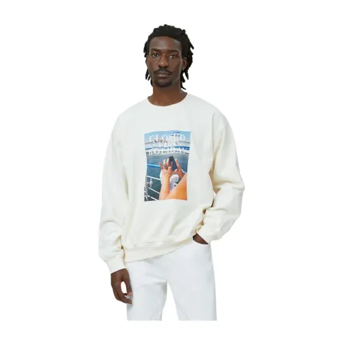 Closed , Printed Crewneck Sweatshirt ,White male, Sizes: