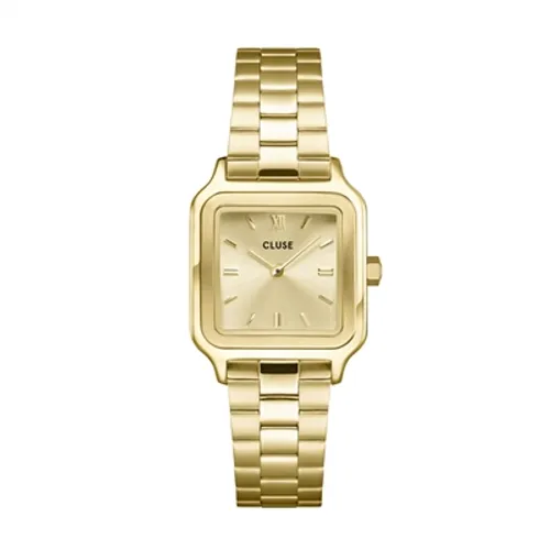 CLUSE Gold Gracieuse Petite Square Watch - Gold
