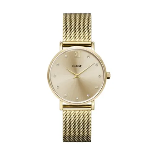 CLUSE Gold Minuit Mesh Watch - Gold
