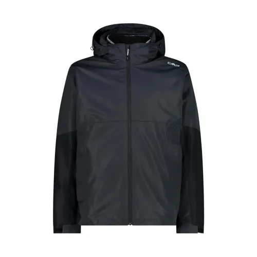 CMP , 3-in-1 Windproof Fleece Jacket ,Gray male, Sizes: