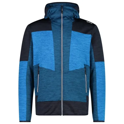 CMP - Jacket Fix Hood Melange Grid Tech - Fleece jacket