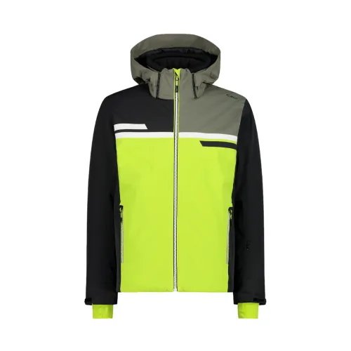 CMP , Men Color Block Ski Jacket ,Green male, Sizes: