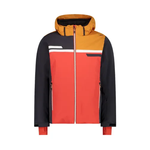 CMP , Men Color Block Ski Jacket ,Orange male, Sizes: