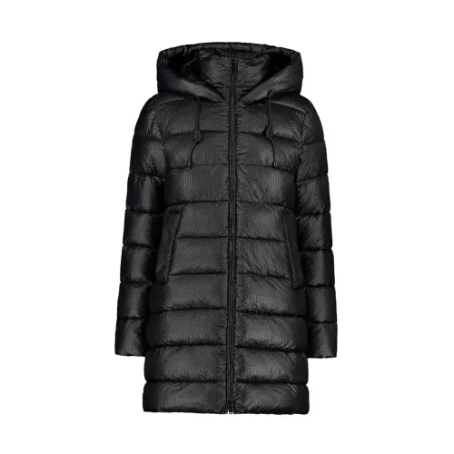 CMP , Urban Style Hooded Coat with Thinsulate Featherless Insulation ,Black female, Sizes: