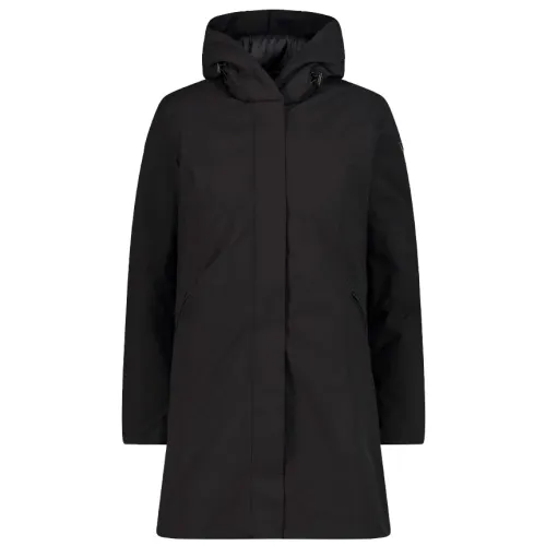 CMP , Urban Style Insulated Coat with Hood ,Black female, Sizes: