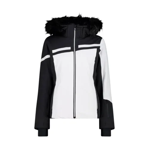 CMP , Women Ski Jacket with Feel Warm Flat Insulation ,White female, Sizes: