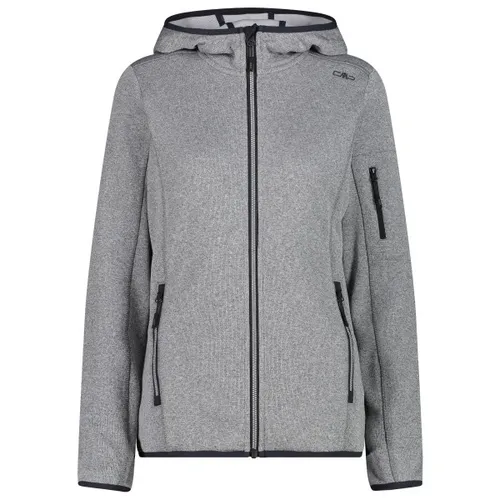 CMP - Women's Jacket Fix Hood Knitted + Mesh - Fleece jacket