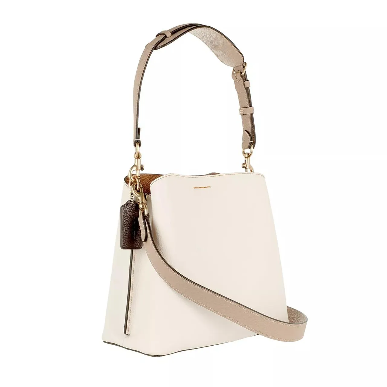 Coach Bucket Bags - Colorblock Leather Willow Bucket - creme - Bucket Bags for ladies