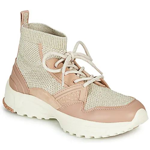 Coach  C245 RUNNER  women's Shoes (High-top Trainers) in Pink