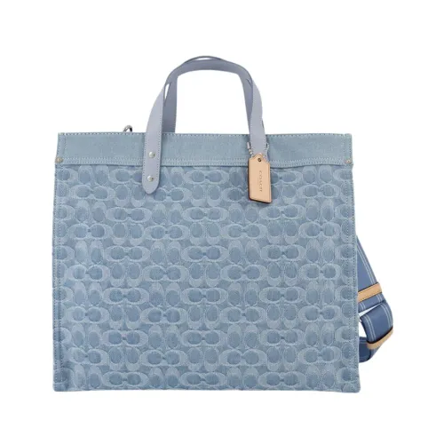 Coach , Canvas Blue Field Tote 40 ,Blue female, Sizes: ONE SIZE