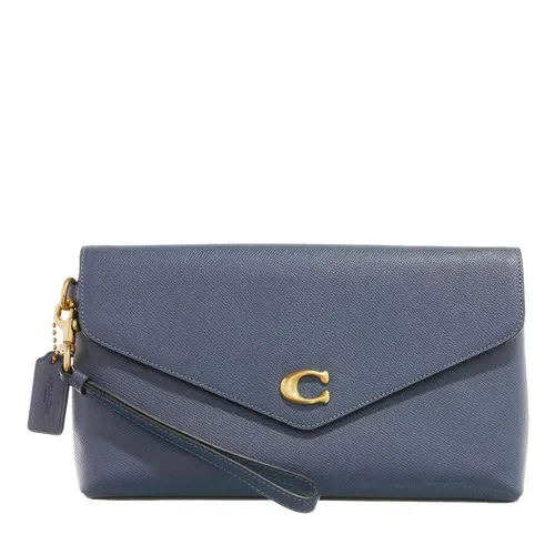 Coach Clutches - Crossgrain Leather Wyn Clutch - blue - Clutches for ladies